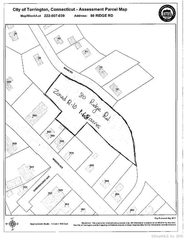 80 Ridge Rd, Torrington, CT for sale Plat Map- Image 1 of 1