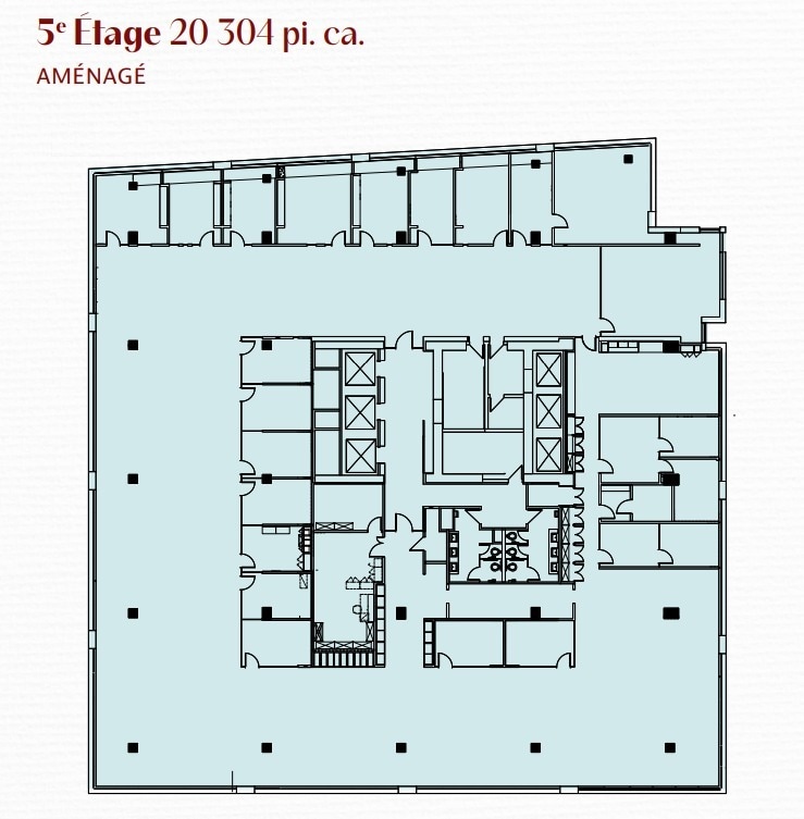 100 Rue Peel, Montréal, QC for lease Floor Plan- Image 1 of 1