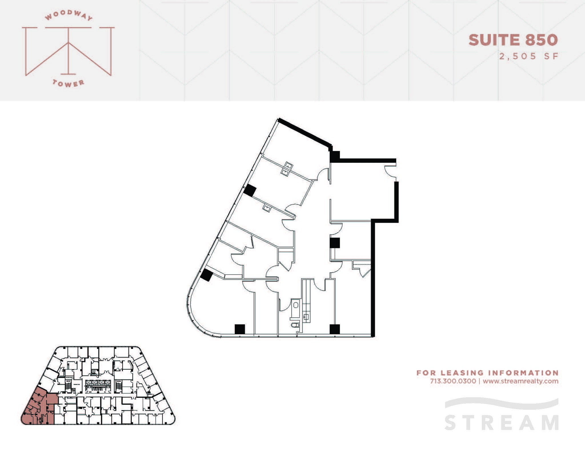 6363 Woodway Dr, Houston, TX for lease Floor Plan- Image 1 of 1