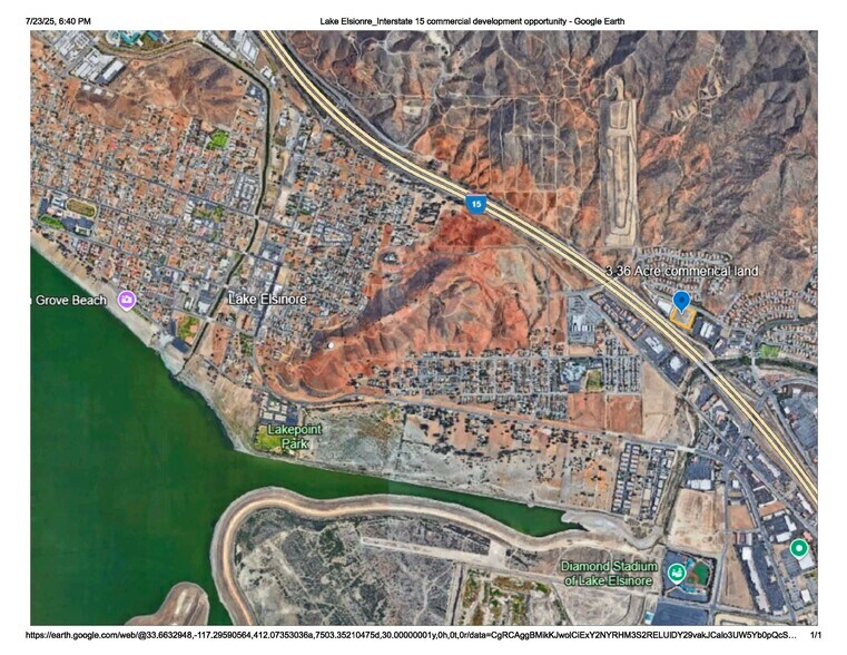 NWC Canyon Estate Drive & Summer Hill Drive, Lake Elsinore, CA for sale - Building Photo - Image 2 of 6