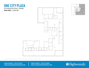 421 Fayetteville St, Raleigh, NC for lease Floor Plan- Image 1 of 1