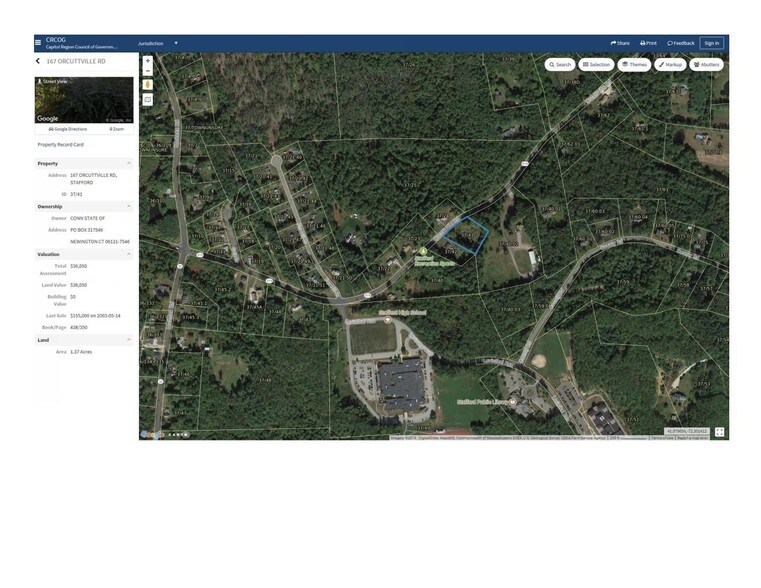 Orcuttville Rd, Stafford, CT 06075