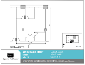 495 Richmond St, London, ON for lease Floor Plan- Image 1 of 1