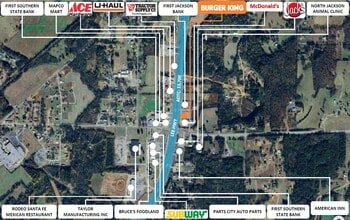 43137 US Highway 72, Stevenson, AL - aerial  map view