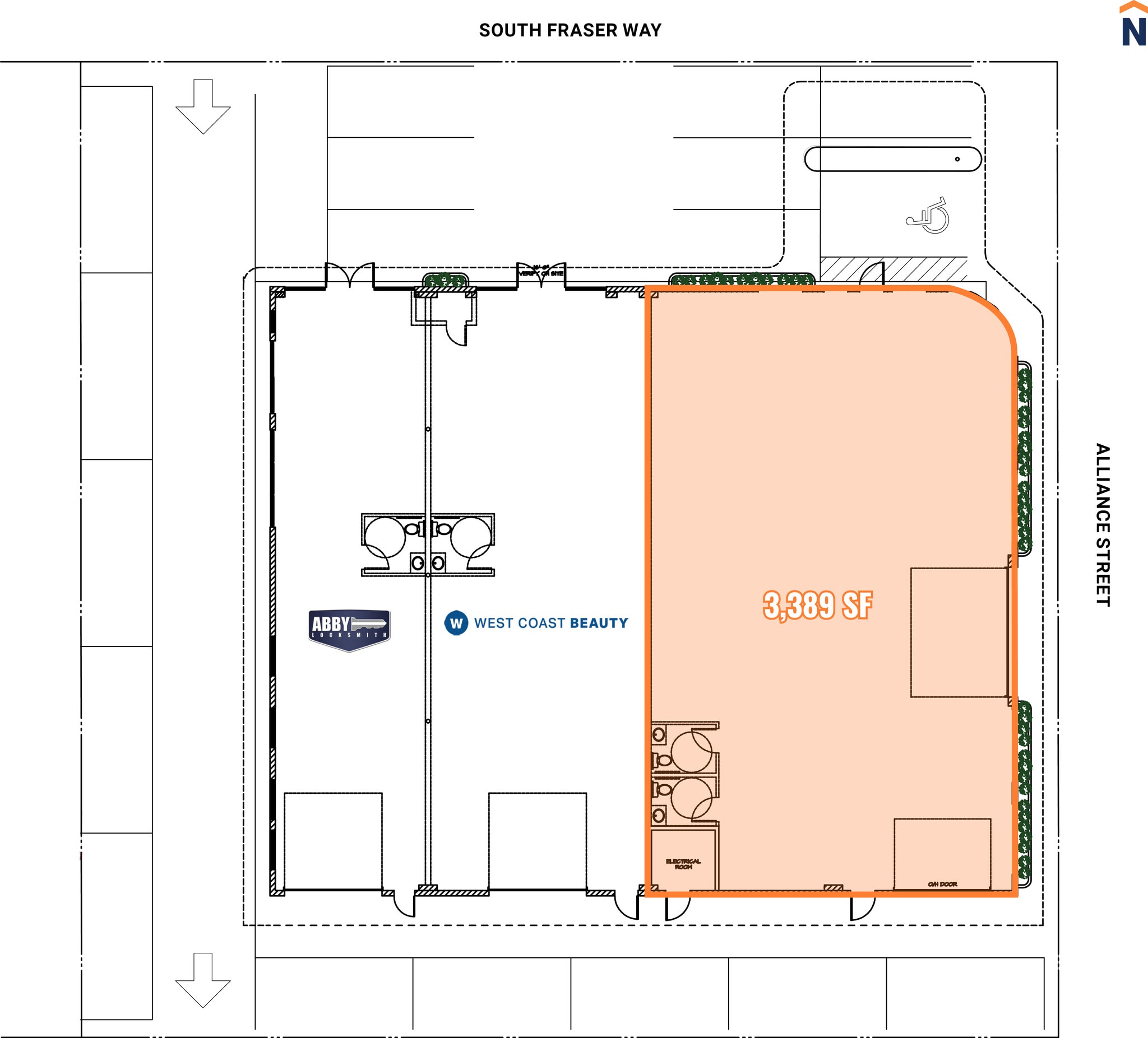 33258 S Fraser Way, Abbotsford, BC for lease Floor Plan- Image 1 of 1