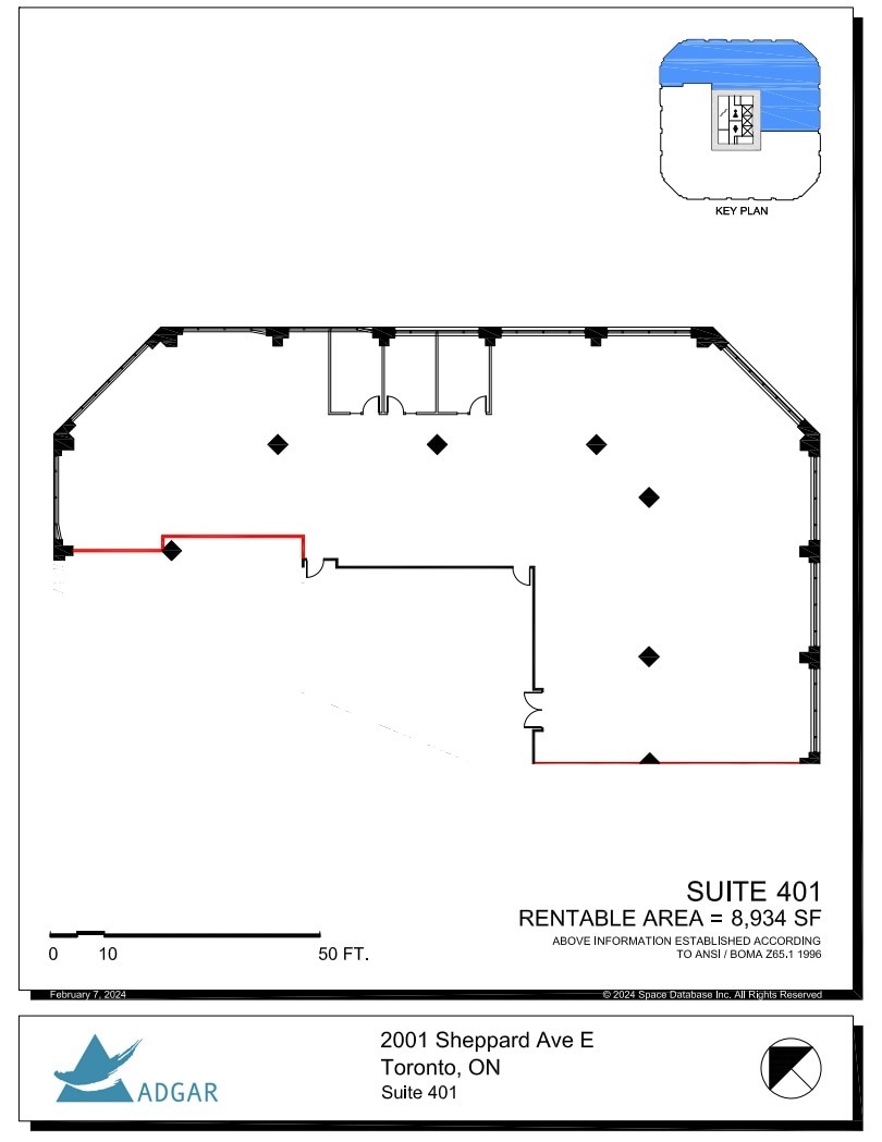 2001 Sheppard Ave E, Toronto, ON for lease Floor Plan- Image 1 of 1