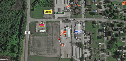 410 Broadway Ave, South Roxana, IL - aerial  map view