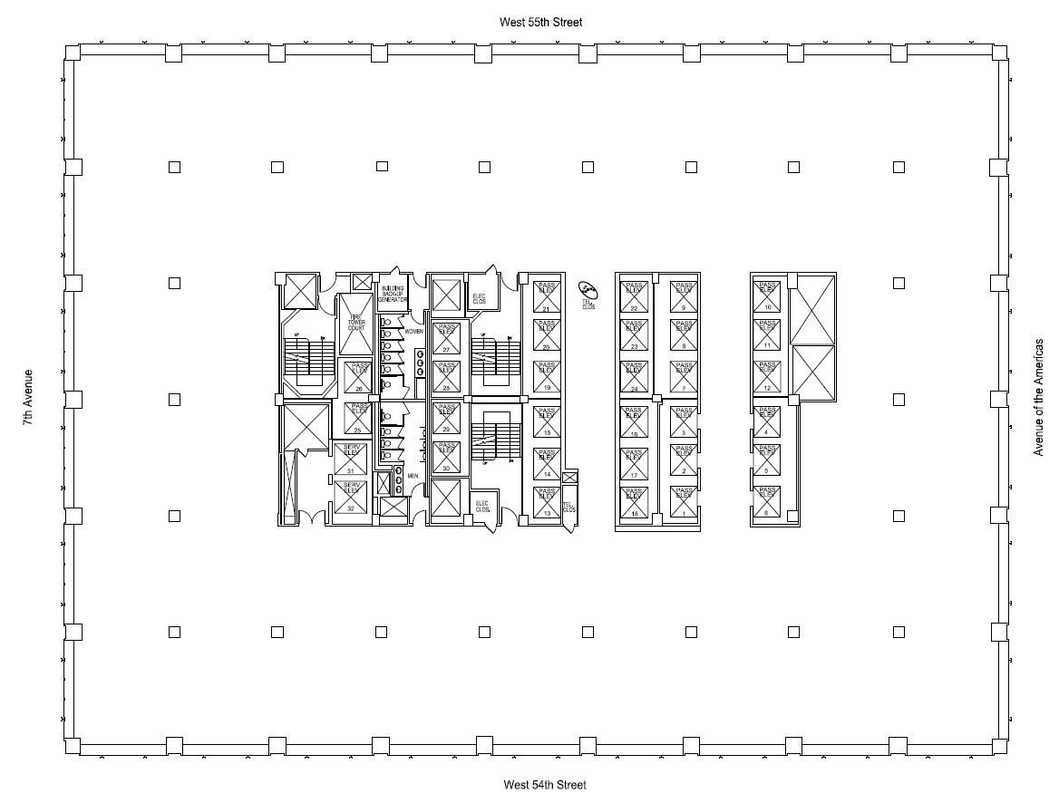 1345 Avenue of the Americas, New York, NY for lease Floor Plan- Image 1 of 1