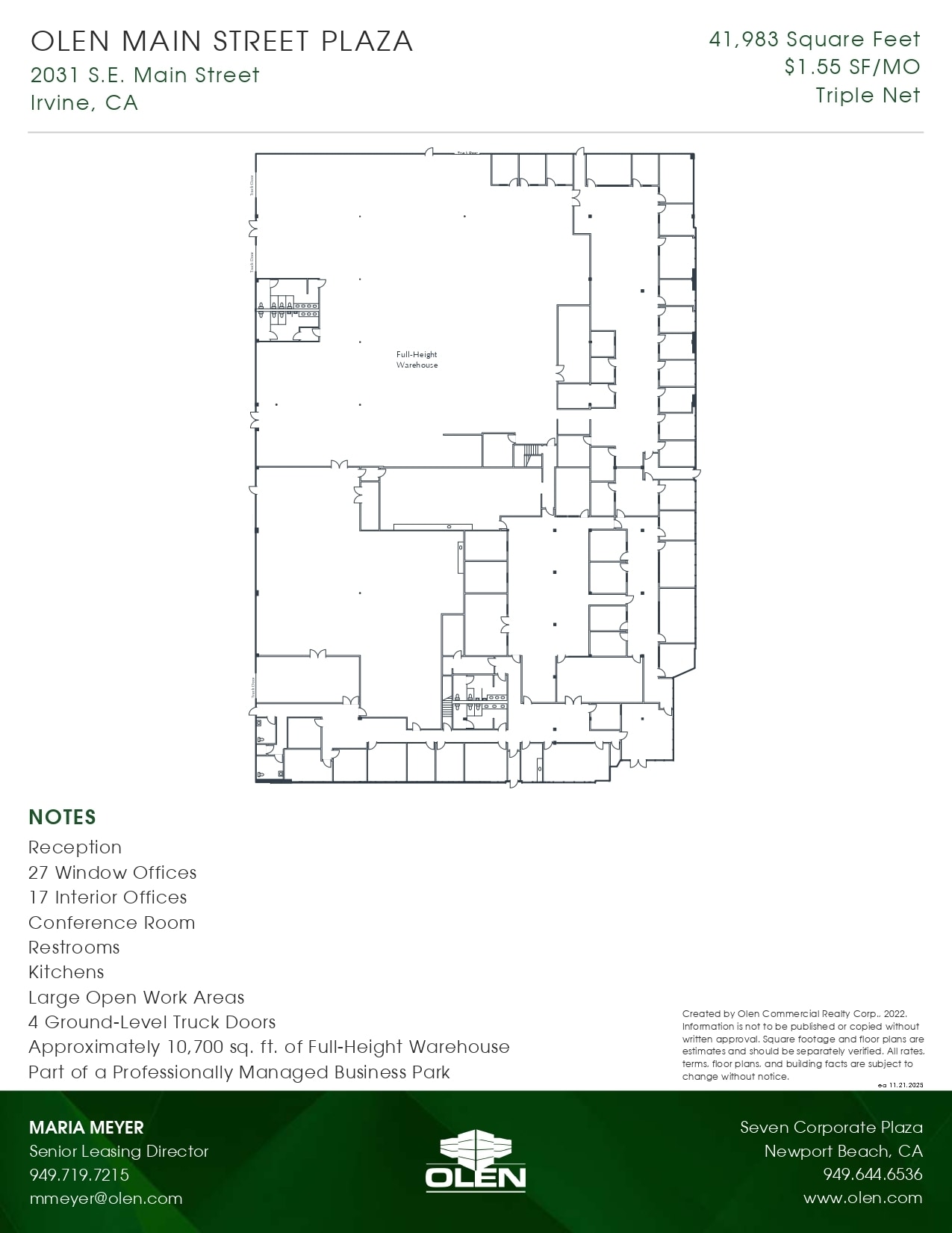 2031 Main St, Irvine, CA for lease Interior Photo- Image 1 of 1