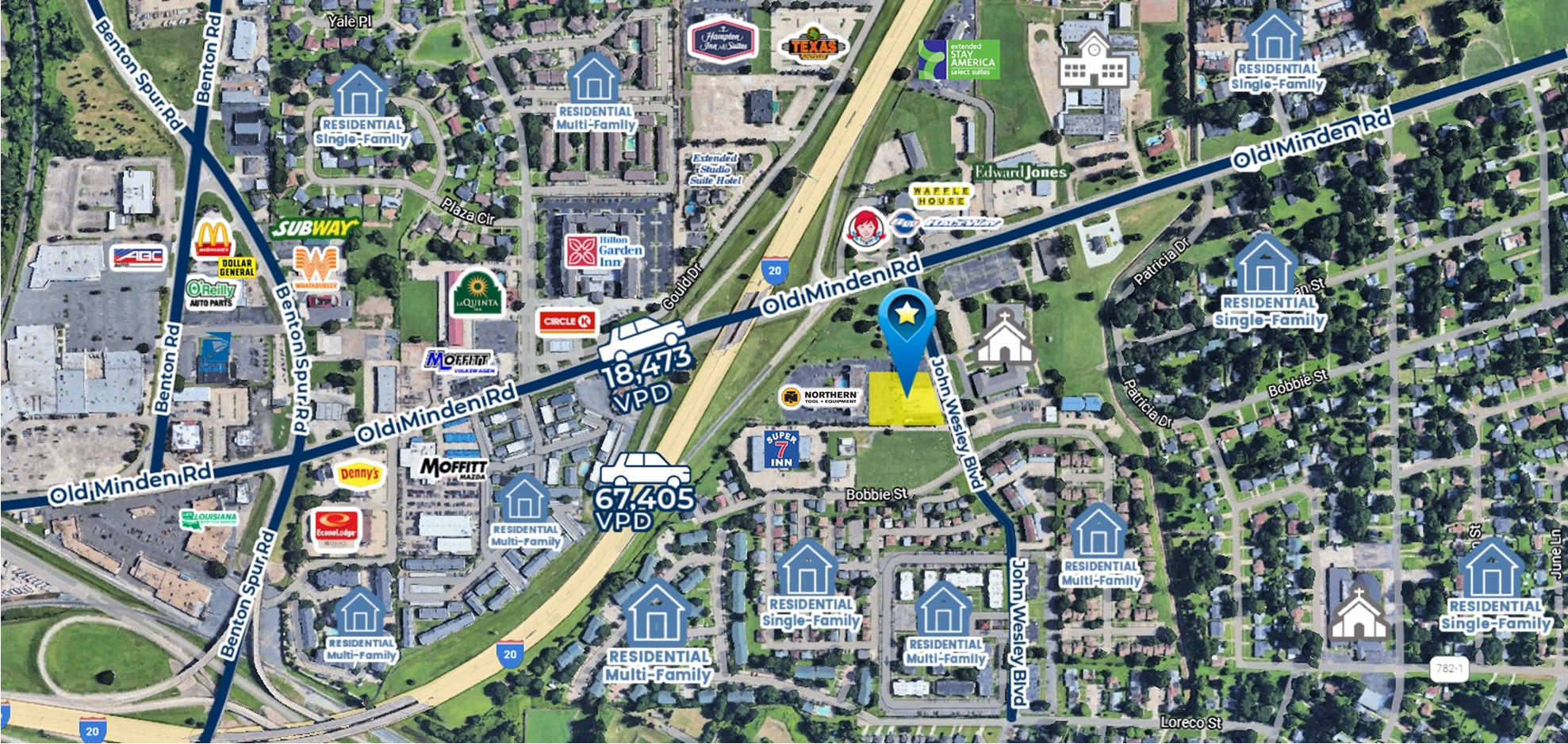 200 John Wesley Blvd, Bossier City, LA for sale Primary Photo- Image 1 of 4