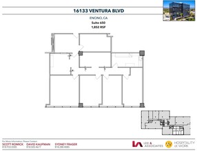 16133 Ventura Blvd, Encino, CA for lease Floor Plan- Image 1 of 1