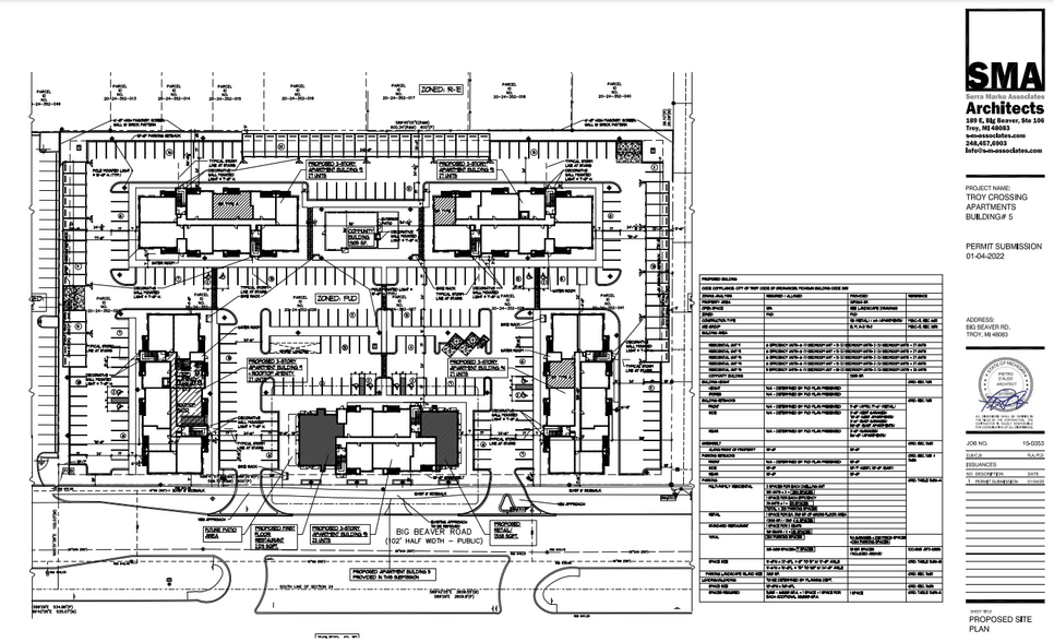 Big Beaver Rd, Troy, MI for lease - Site Plan - Image 3 of 5