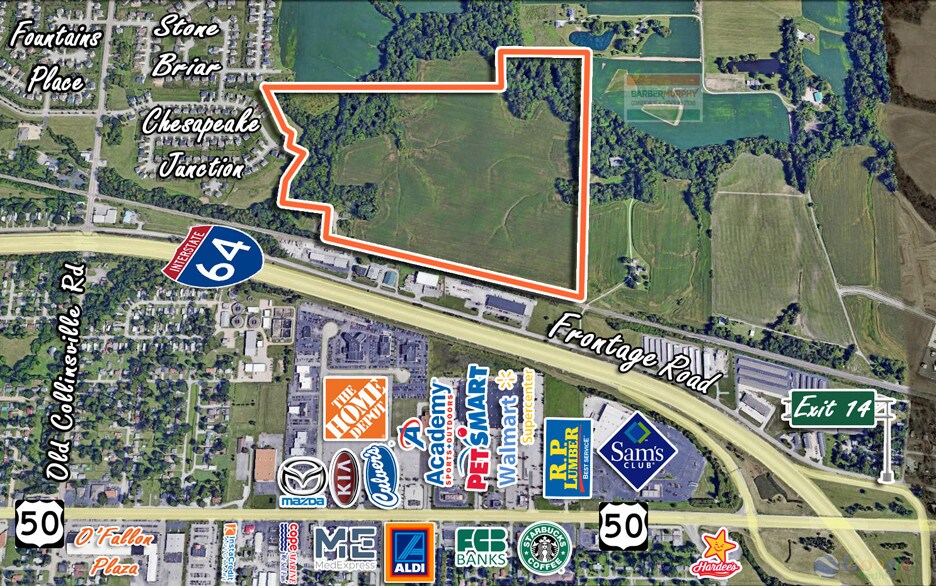 1518 Frontage Rd, O'Fallon, IL for sale Aerial- Image 1 of 1