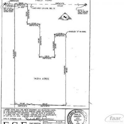 3365 FIeld Rd, Clio, MI for sale - Plat Map - Image 2 of 3