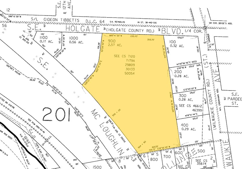 4546 SE Mcloughlin Blvd, Portland, OR for lease - Plat Map - Image 2 of 3