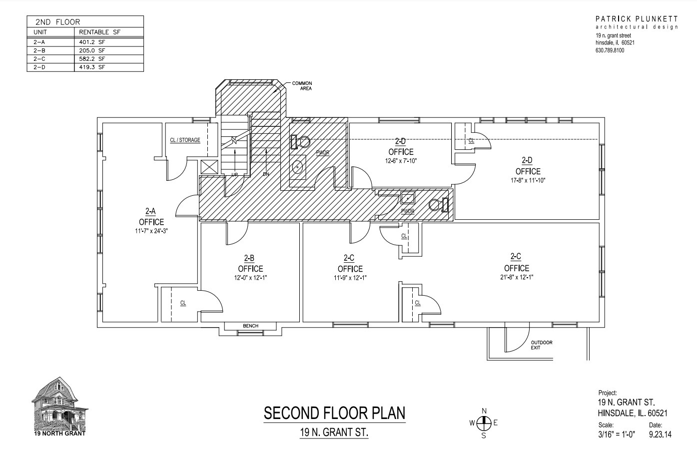 19 N Grant St, Hinsdale, IL for lease Floor Plan- Image 1 of 1