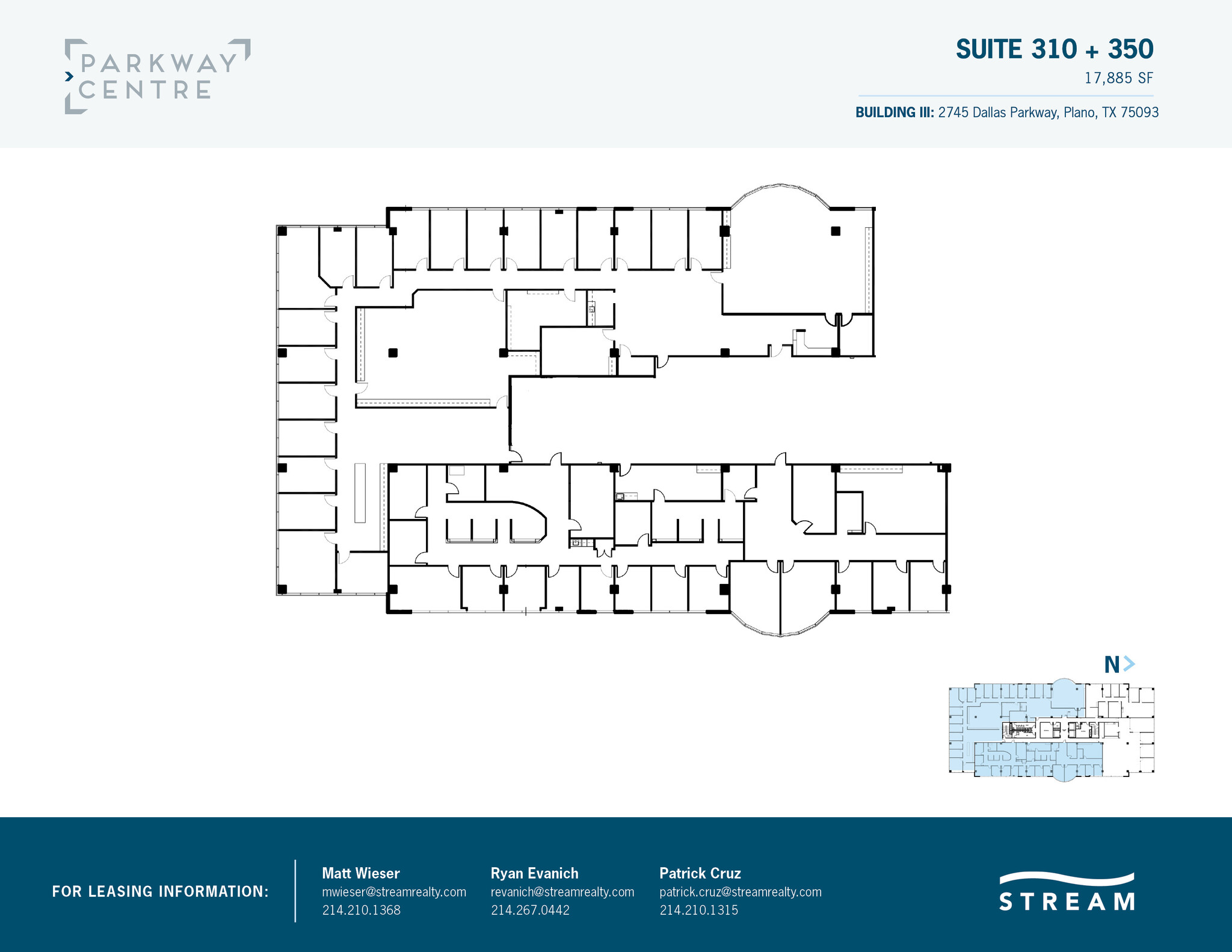 2745 Dallas Pky, Plano, TX for lease Floor Plan- Image 1 of 2