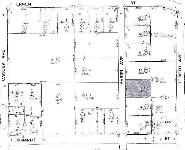 6036 Variel Ave, Woodland Hills, CA for sale Plat Map- Image 1 of 1