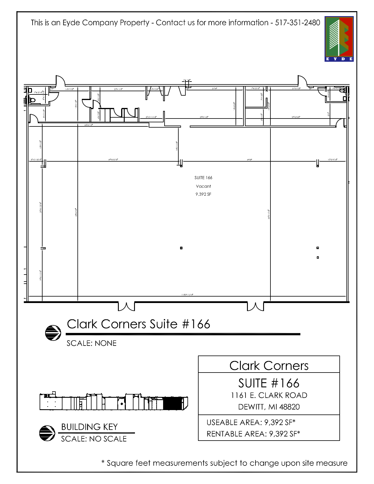 1161 E Clark Rd, Dewitt, MI for lease Floor Plan- Image 1 of 1