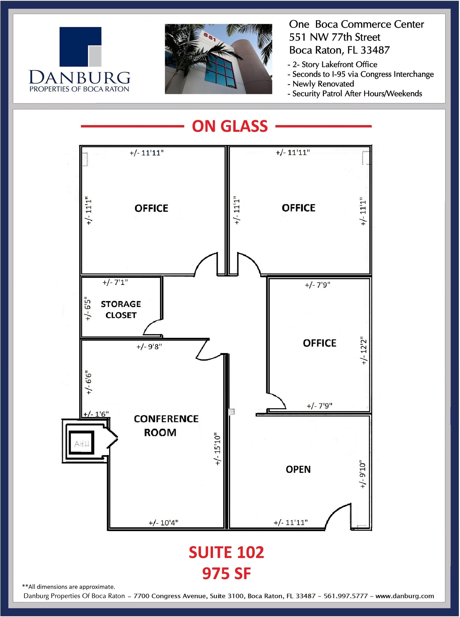 551 NW 77th St, Boca Raton, FL for lease Floor Plan- Image 1 of 1