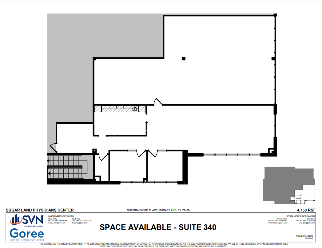 7616 Branford Pl, Sugar Land, TX for lease Floor Plan- Image 1 of 1