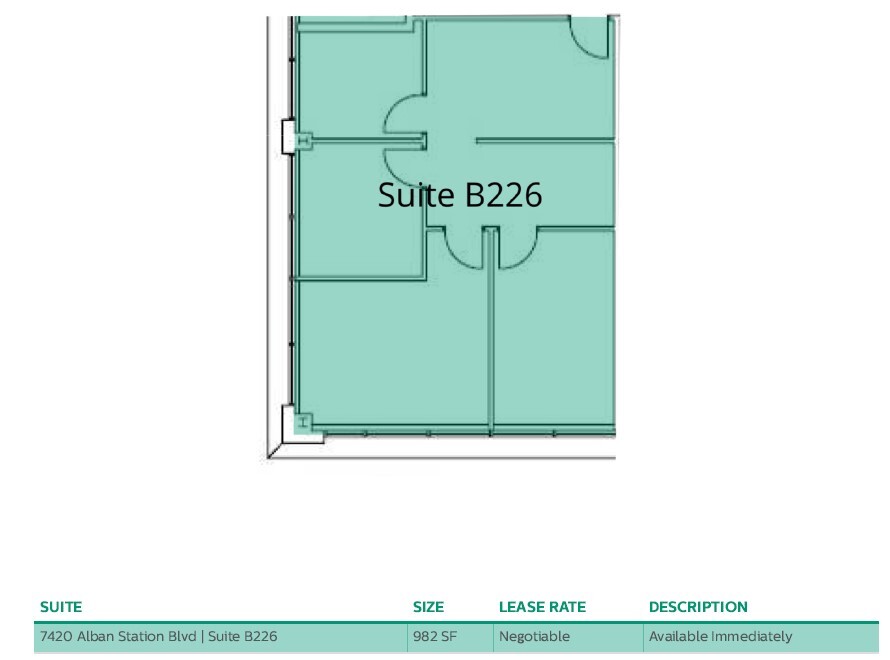 7426-7432 Alban Station Blvd, Springfield, VA for lease Floor Plan- Image 1 of 1