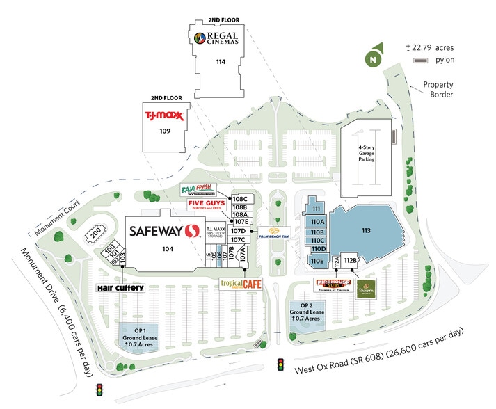 12100-12220 W Fairfax Towne Center, Fairfax, VA for lease - Site Plan - Image 3 of 25