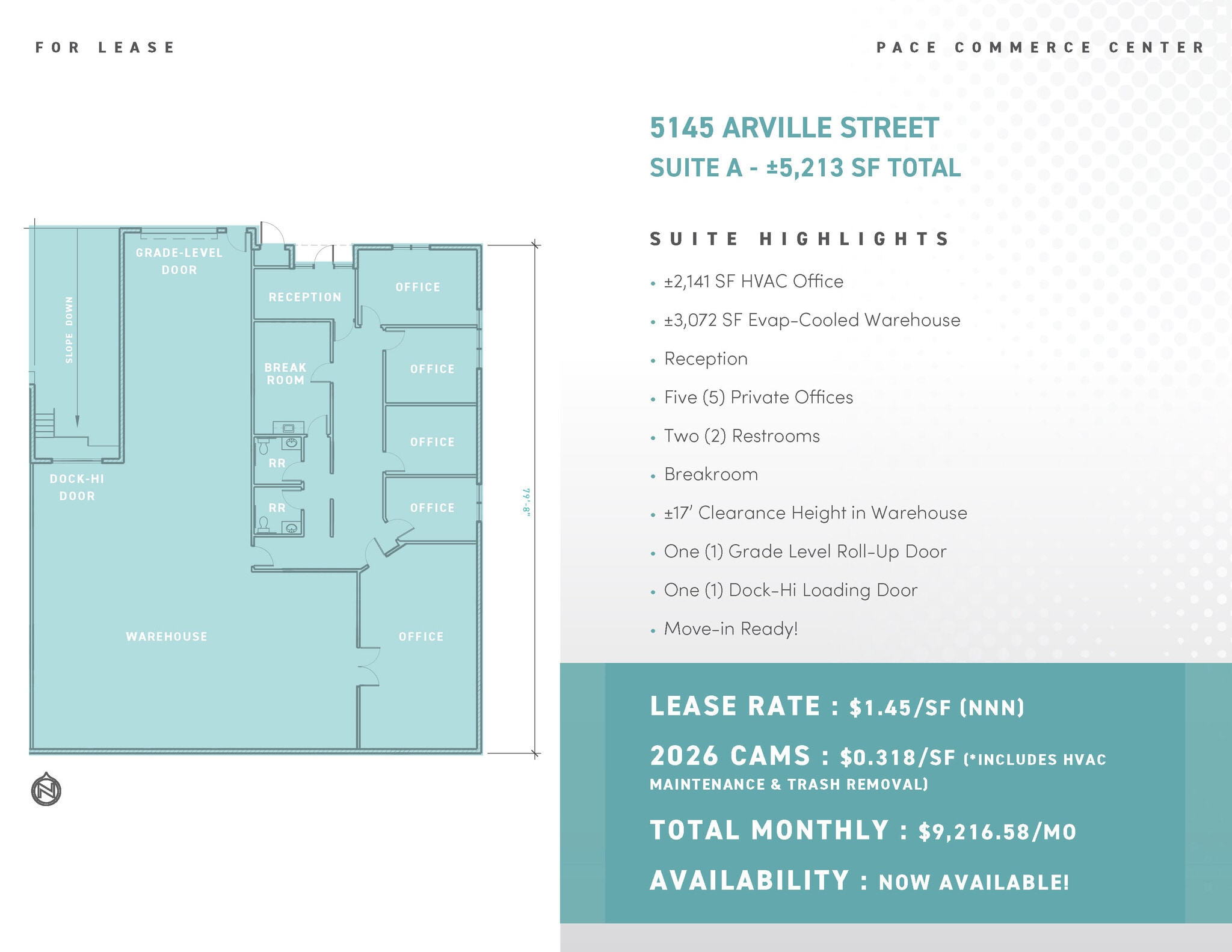 5140 Rogers St, Las Vegas, NV for lease Floor Plan- Image 1 of 1