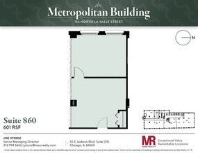 134 N LaSalle St, Chicago, IL for lease Floor Plan- Image 1 of 4