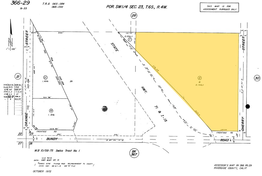 Bundy Canyon Rd, Wildomar, CA for lease - Plat Map - Image 3 of 3