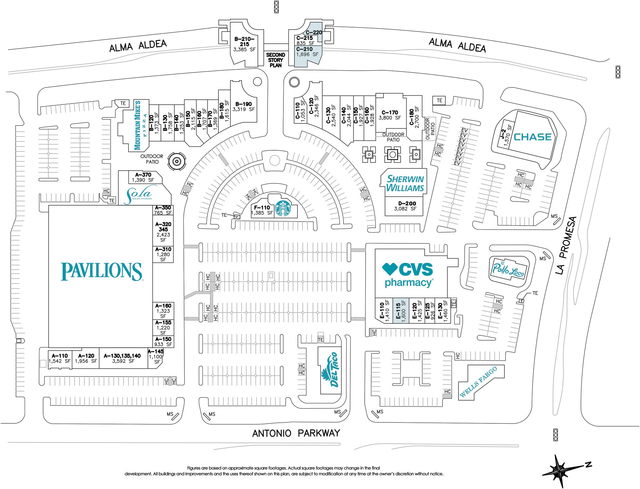 22361-22451 Antonio Pky, Rancho Santa Margarita, CA for lease Floor Plan- Image 1 of 1