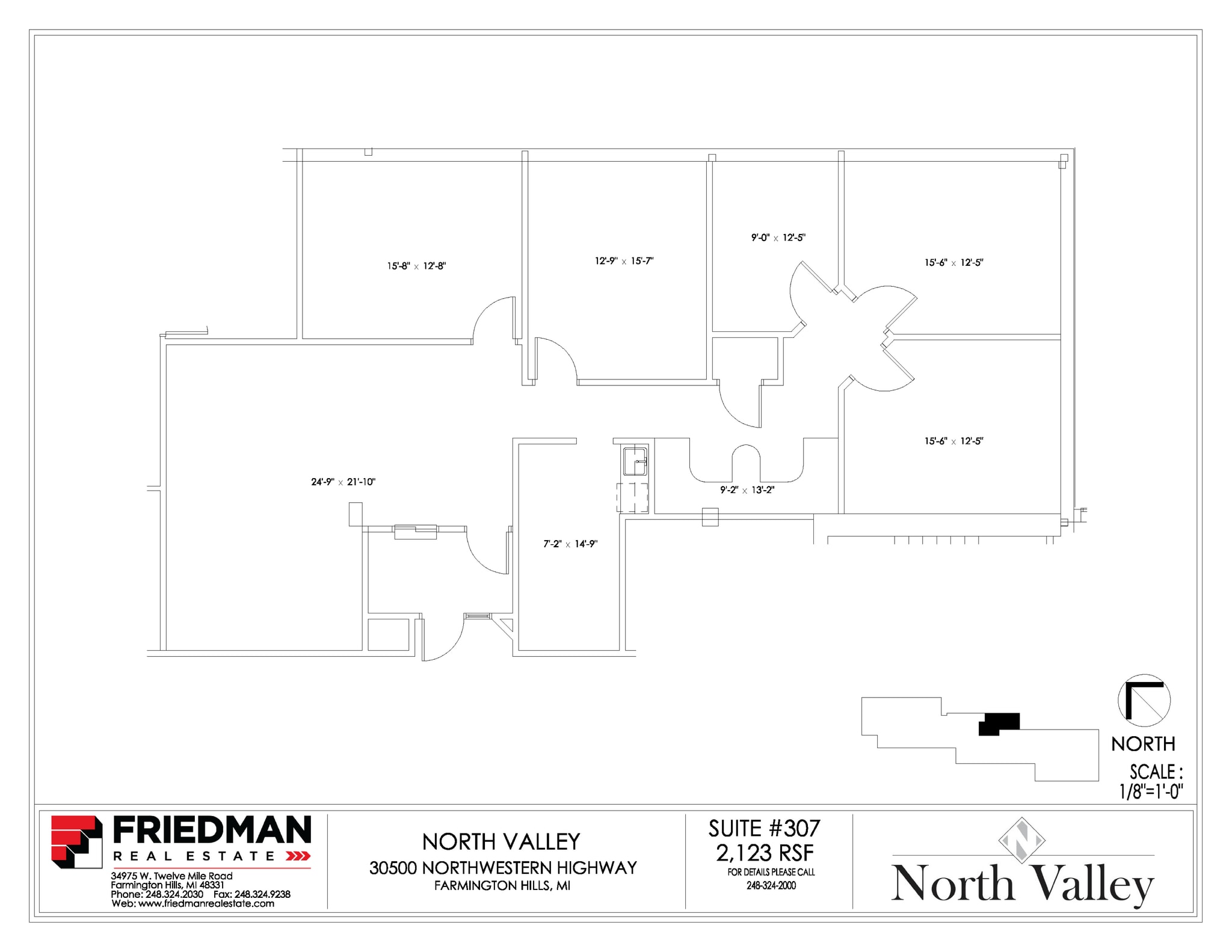 30500 Northwestern Hwy, Farmington Hills, MI for lease Floor Plan- Image 1 of 2