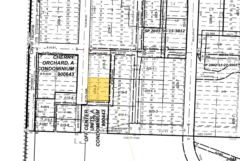 3011 S Huson St, Tacoma, WA for lease - Plat Map - Image 2 of 2