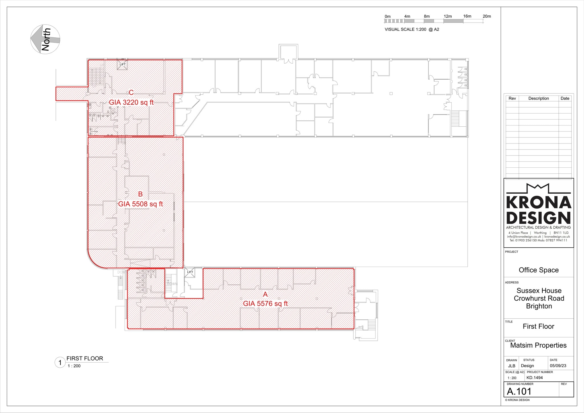 Sussex House, Crowhurst Rd, Brighton for lease Site Plan- Image 1 of 1