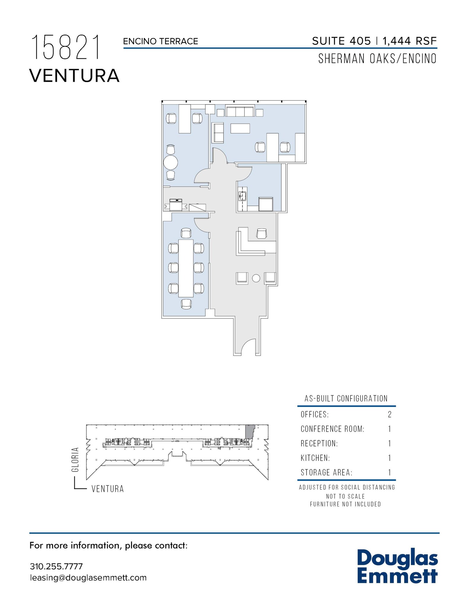 15821 Ventura Blvd, Encino, CA for lease Floor Plan- Image 1 of 1