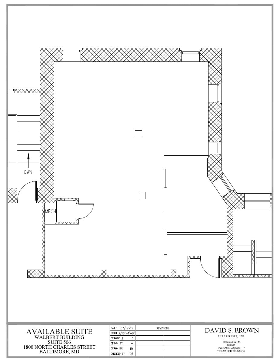 1800 N Charles St, Baltimore, MD for lease Floor Plan- Image 1 of 1