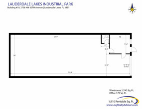 2696 NW 31st Ave, Lauderdale Lakes, FL for lease Floor Plan- Image 2 of 2