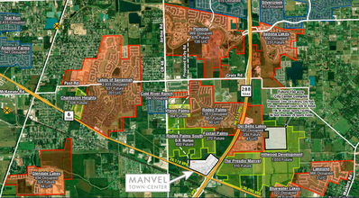 0 CR 48, Manvel, TX - aerial  map view - Image1