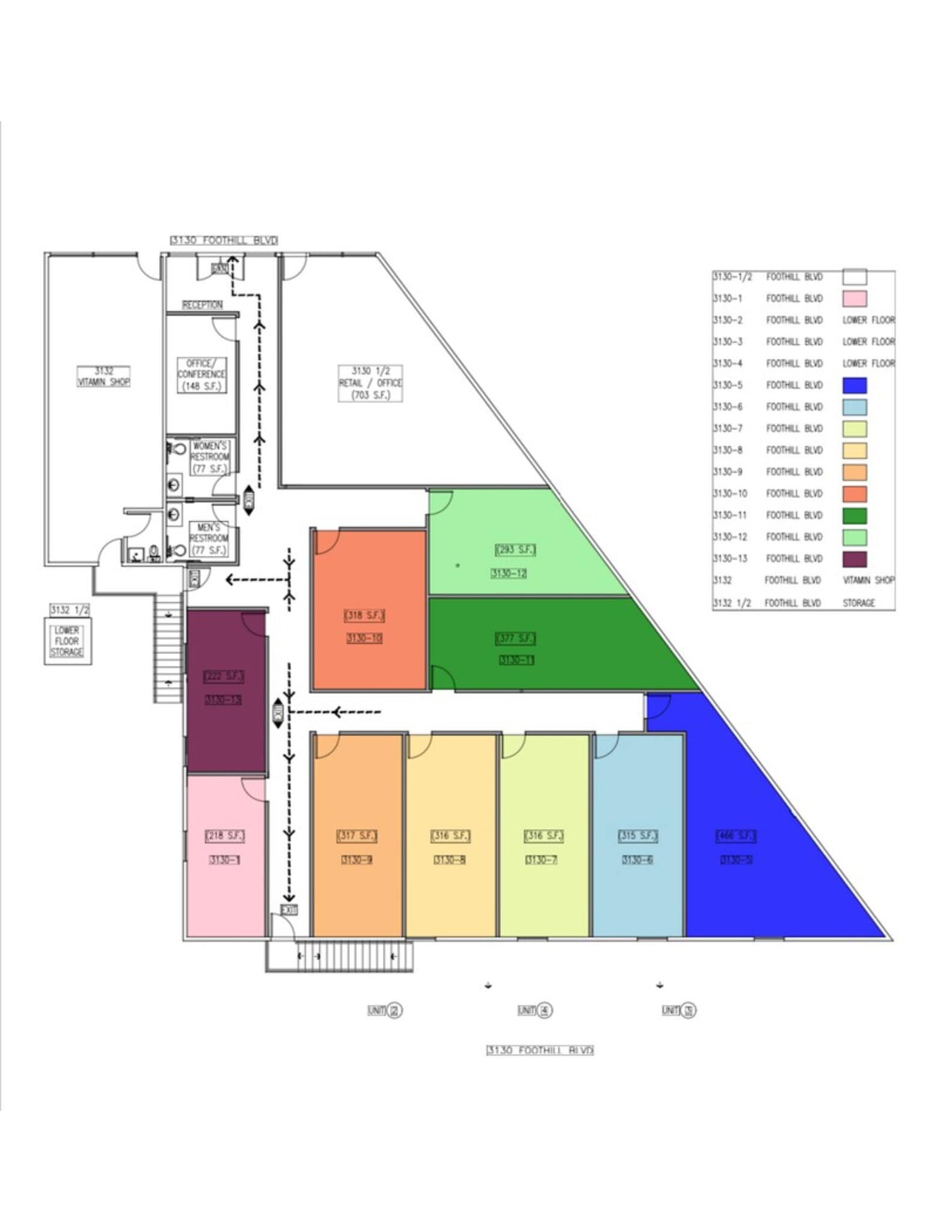 3130-3136 1/2 Foothill Blvd, La Crescenta, CA for lease Site Plan- Image 1 of 12