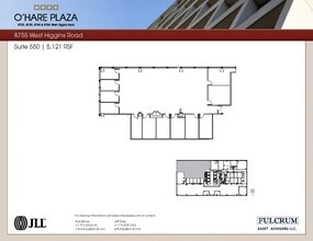 8725 W Higgins Rd, Chicago, IL for lease Floor Plan- Image 1 of 1