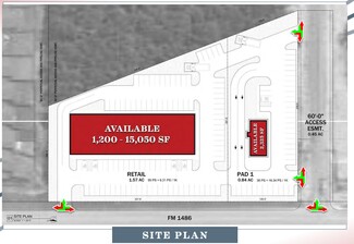 More details for FM-1486 & Trinity Pines Drive, Montgomery, TX - Retail for Lease