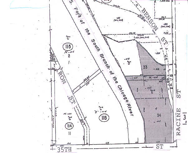 1200 W 35th St, Chicago, IL for lease - Plat Map - Image 1 of 34