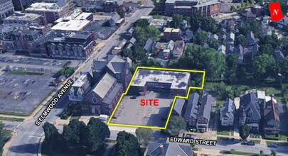 160 Edward St, Buffalo, NY - AERIAL  map view