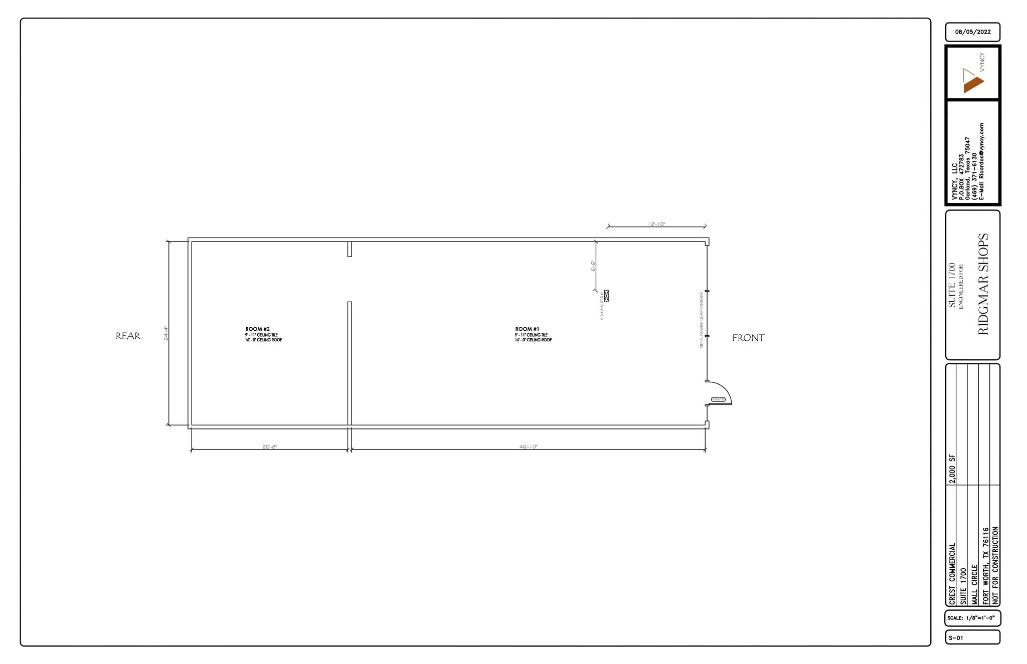 1700-1760 Mall Cir, Fort Worth, TX for lease Floor Plan- Image 1 of 1