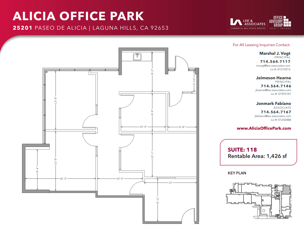 25231 Paseo de Alicia, Laguna Hills, CA for lease Floor Plan- Image 1 of 1