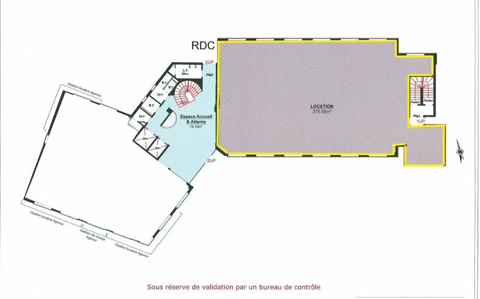 Office in Caen for lease - Floor Plan - Image 3 of 3