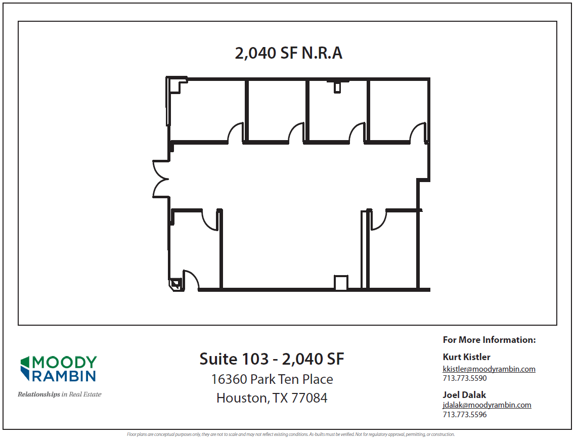 16360 Park Ten Place Dr, Houston, TX for lease Floor Plan- Image 1 of 1