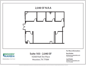 16360 Park Ten Place Dr, Houston, TX for lease Floor Plan- Image 1 of 1