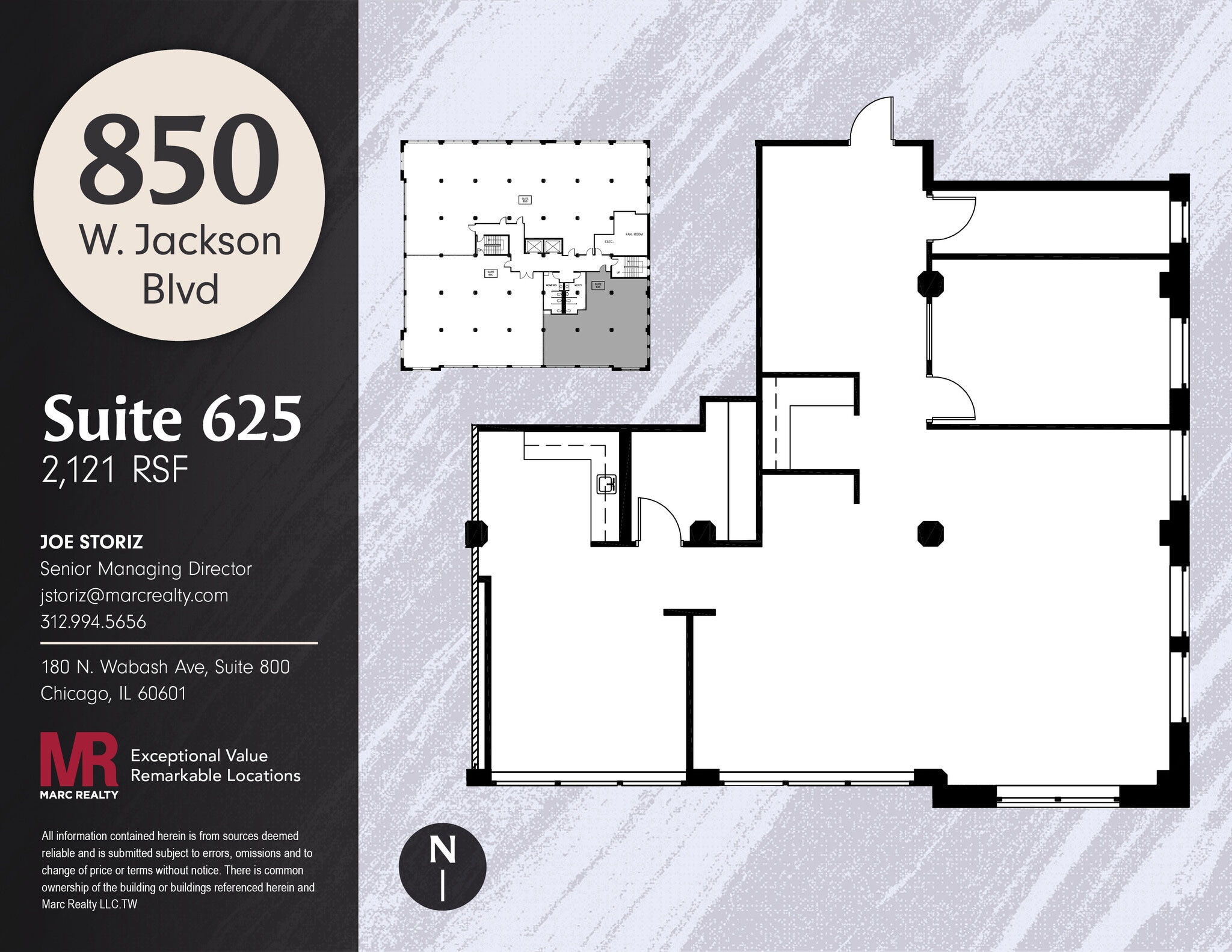 850 W Jackson Blvd, Chicago, IL for lease Floor Plan- Image 1 of 1