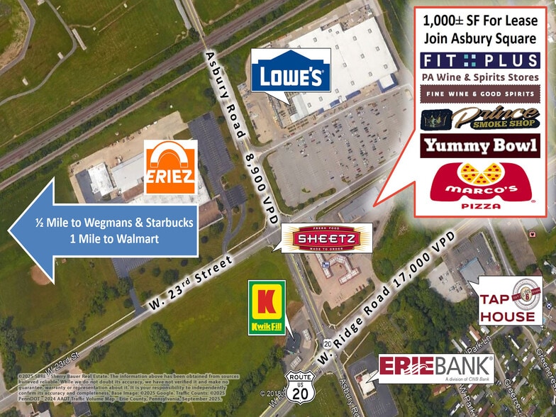 2421 Asbury Rd, Erie, PA for lease - Aerial - Image 2 of 15